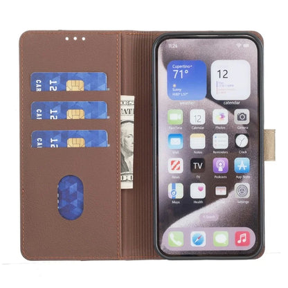 BINFEN COLOR BF33 Case for Samsung Galaxy A16 5G Leather Case Splicing Color RFID Blocking