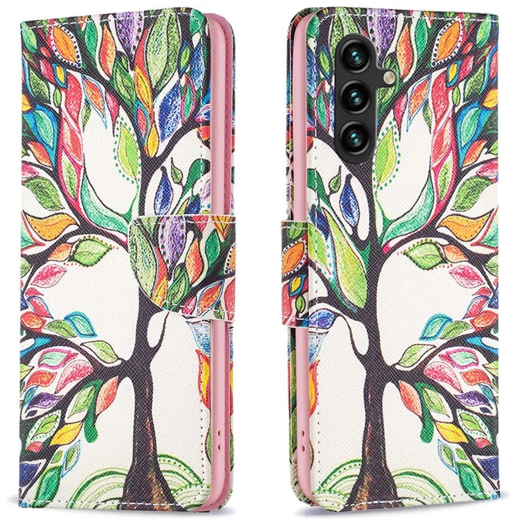 For Samsung Galaxy A16 5G Wallet Case Pattern Print Phone Leather Cover