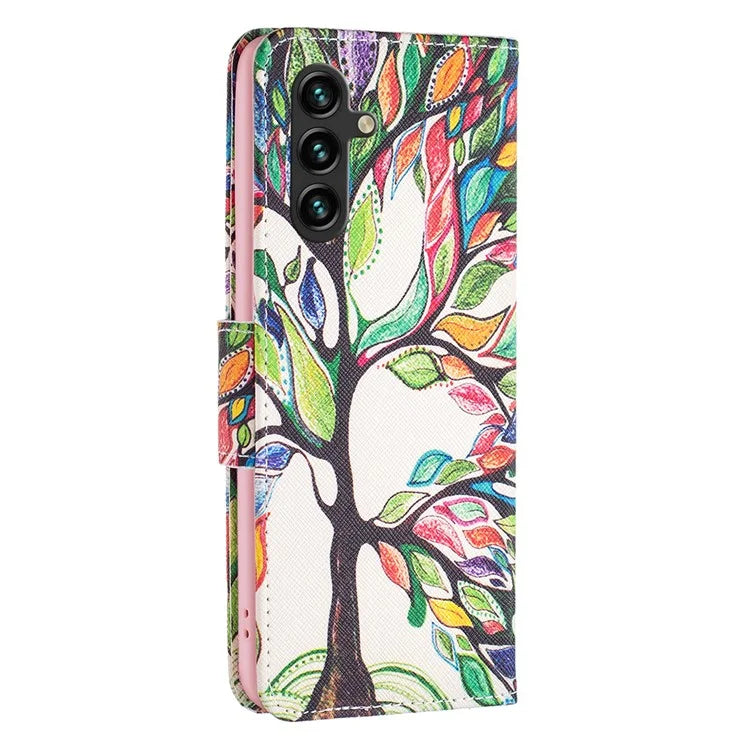 For Samsung Galaxy A16 5G Wallet Case Pattern Print Phone Leather Cover