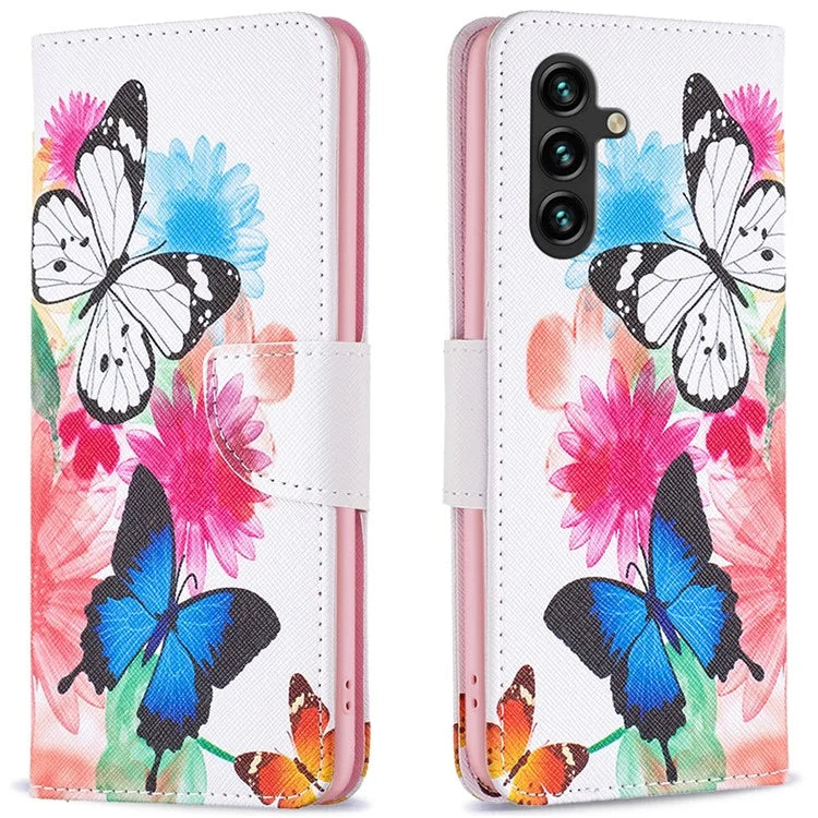 For Samsung Galaxy A16 5G Wallet Case Pattern Print Phone Leather Cover