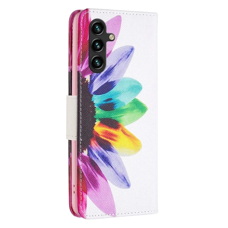 For Samsung Galaxy A16 5G Wallet Case Pattern Print Phone Leather Cover