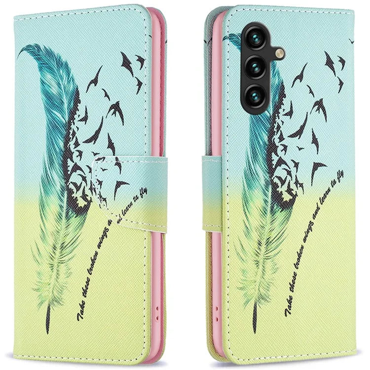 For Samsung Galaxy A16 5G Wallet Case Pattern Print Phone Leather Cover