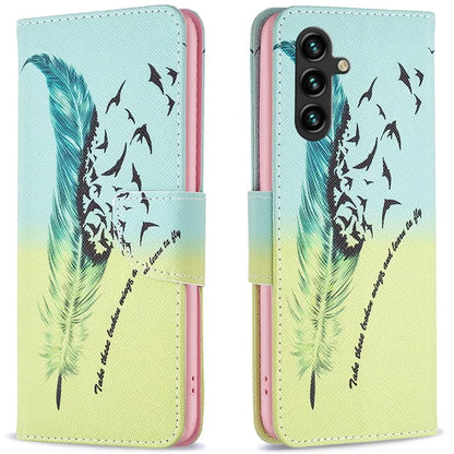 For Samsung Galaxy A16 5G Wallet Case Pattern Print Phone Leather Cover