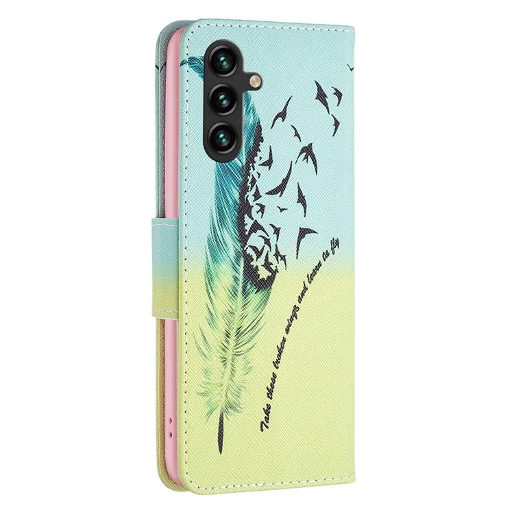 For Samsung Galaxy A16 5G Wallet Case Pattern Print Phone Leather Cover