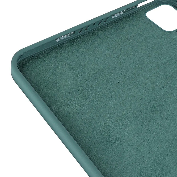 For iPad Pro 13 (2024) Liquid Silicone Case Scratch-Resistant Protective Tablet Shell