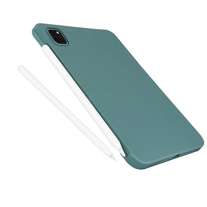 For iPad Pro 13 (2024) Liquid Silicone Case Scratch-Resistant Protective Tablet Shell