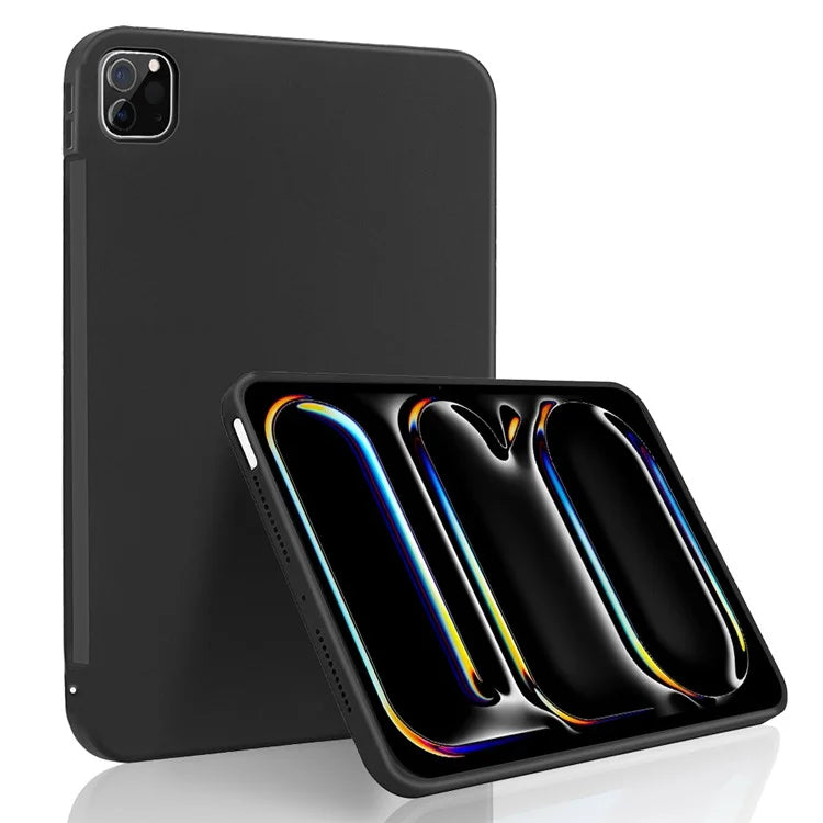 For iPad Pro 13 (2024) Liquid Silicone Case Scratch-Resistant Protective Tablet Shell