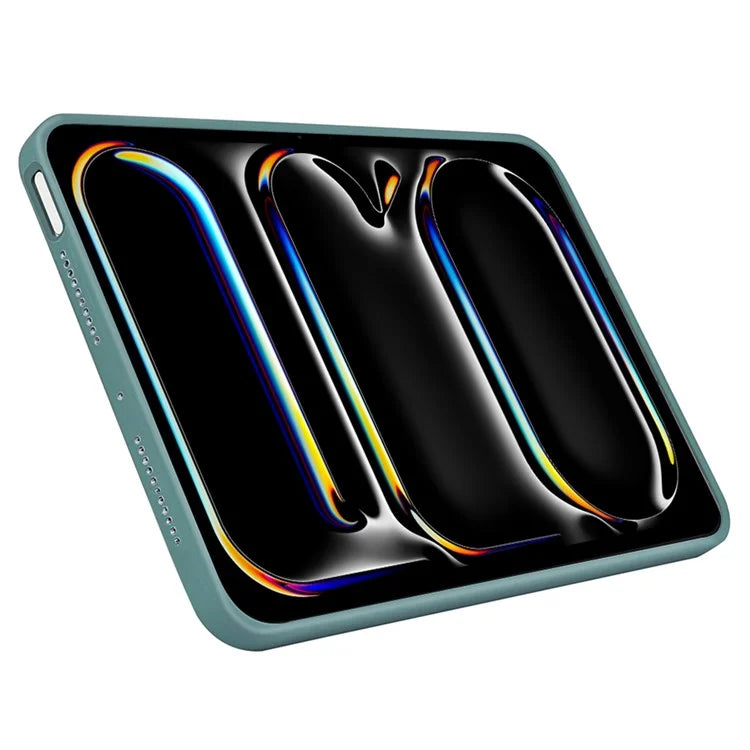 For iPad Pro 11 (2024) Case Anti-Drop Protective Liquid Silicone Tablet Cover