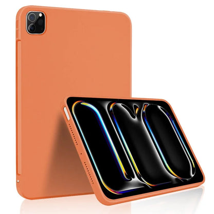 For iPad Pro 11 (2024) Case Anti-Drop Protective Liquid Silicone Tablet Cover