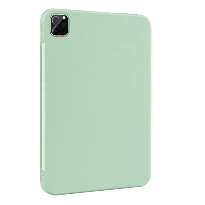 For iPad Pro 11 (2024) Case Anti-Drop Protective Liquid Silicone Tablet Cover