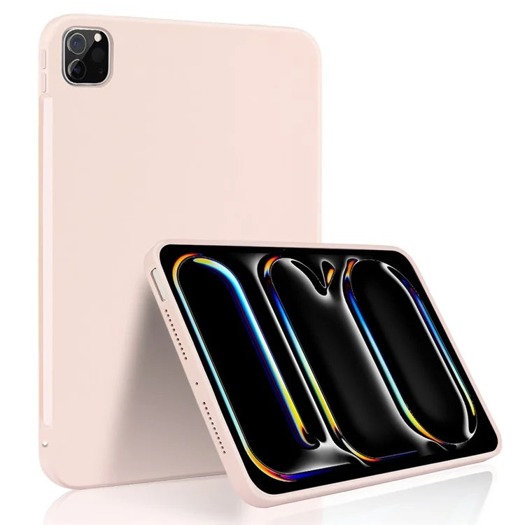 For iPad Pro 11 (2024) Case Anti-Drop Protective Liquid Silicone Tablet Cover