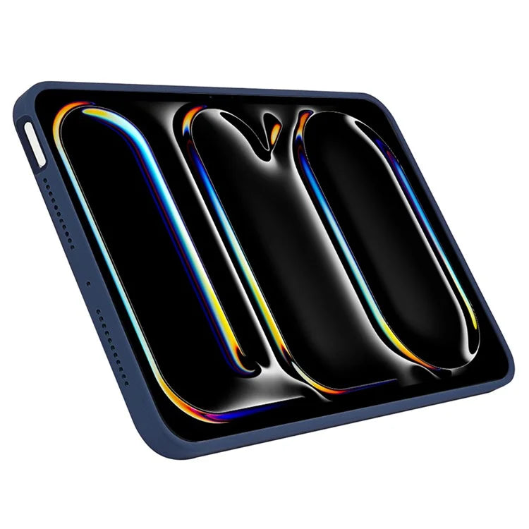 For iPad Pro 11 (2024) Case Anti-Drop Protective Liquid Silicone Tablet Cover