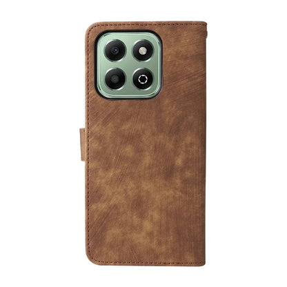 For Honor X6b 4G Case RFID Blocking Wallet Phone Stand PU Leather Cover with Strap