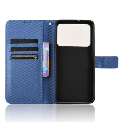 For Xiaomi Redmi K70 Ultra Phone Stand Case Diamond Texture PU Leather Cover Wallet