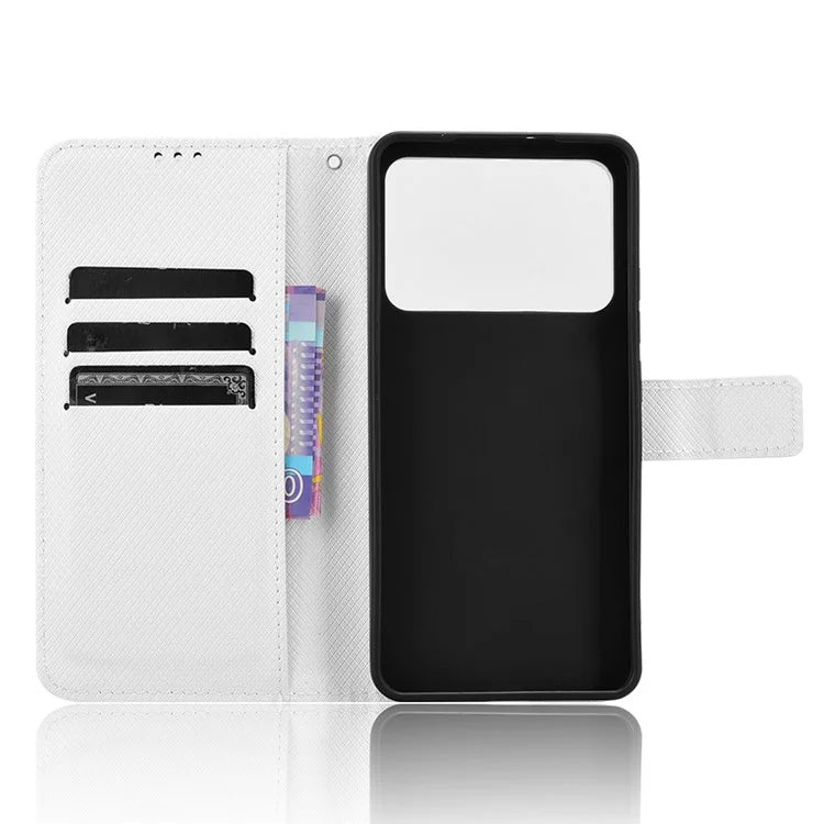 For Xiaomi Redmi K70 Ultra Phone Stand Case Diamond Texture PU Leather Cover Wallet