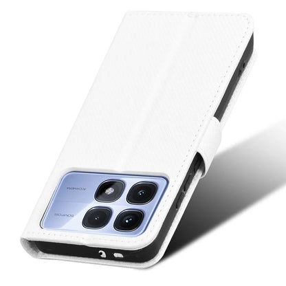For Xiaomi Redmi K70 Ultra Phone Stand Case Diamond Texture PU Leather Cover Wallet