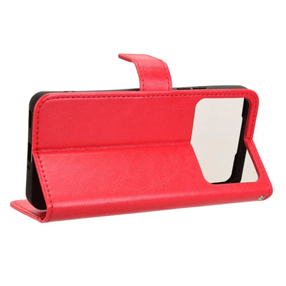 For Xiaomi Redmi K70 Ultra Phone Stand Case Crazy Horse Texture PU Leather Cover Wallet