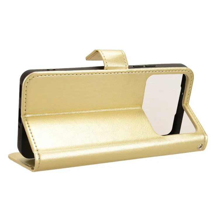 For Xiaomi Redmi K70 Ultra Phone Stand Case Crazy Horse Texture PU Leather Cover Wallet