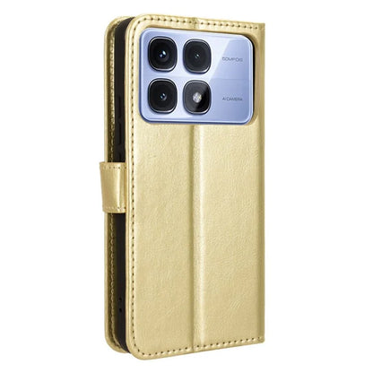 For Xiaomi Redmi K70 Ultra Phone Stand Case Crazy Horse Texture PU Leather Cover Wallet