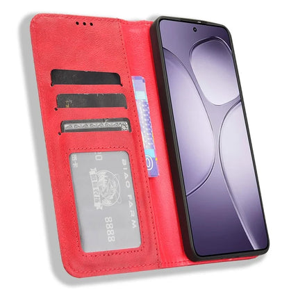 For Xiaomi Redmi K70 Ultra Cell Phone Case Retro PU Leather Wallet Phone Stand Cover