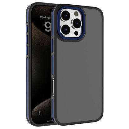 C1 Series For iPhone 15 Pro Case Translucent Matte Back TPU+PC Anti-Drop Phone Cover