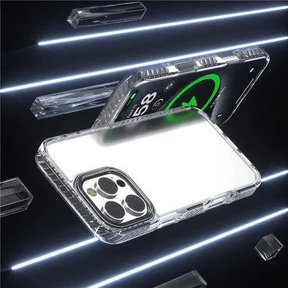 Anti-Scratch Phone Cover for iPhone 15 Pro Max Clear Phone Case PC+TPU Shell