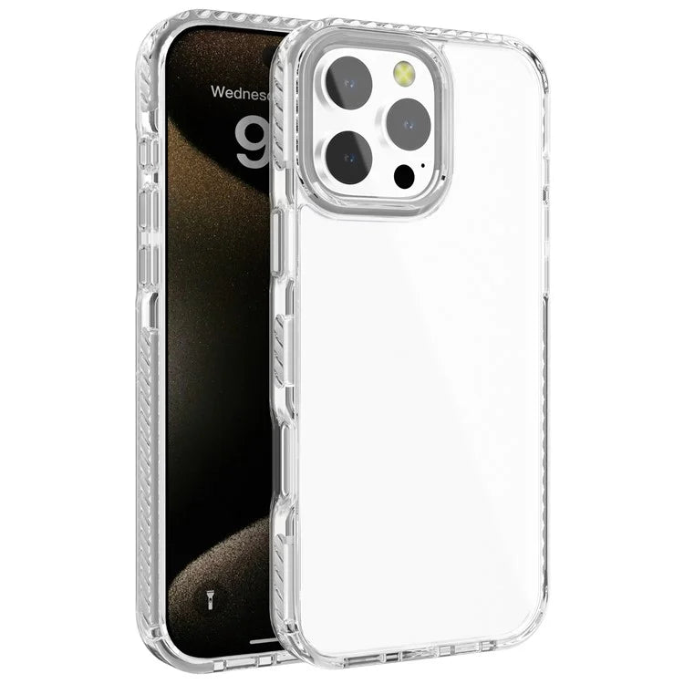 Anti-Scratch Phone Cover for iPhone 15 Pro Max Clear Phone Case PC+TPU Shell