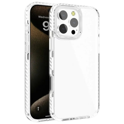 Anti-Scratch Phone Cover for iPhone 15 Pro Max Clear Phone Case PC+TPU Shell