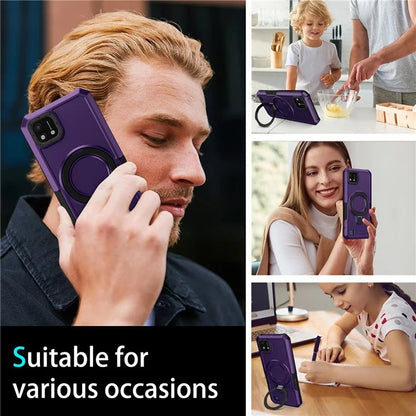 For Realme C20 Case Ring Kickstand TPU+PC Protective Phone Cover