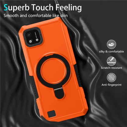 For Realme C20 Case Ring Kickstand TPU+PC Protective Phone Cover