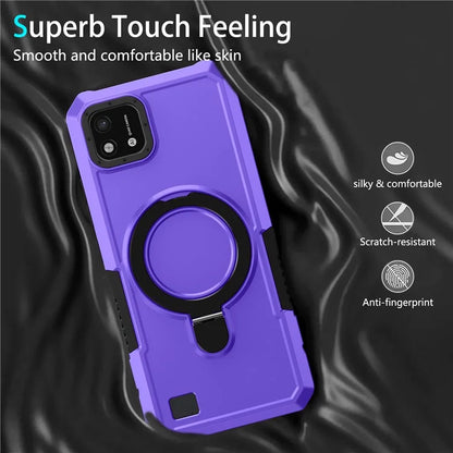 For Realme C20 Case Ring Kickstand TPU+PC Protective Phone Cover
