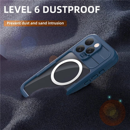 SHELLBOX For iPhone 16 Pro IP68 Waterproof Case Compatible with MagSafe Clear Phone Cover