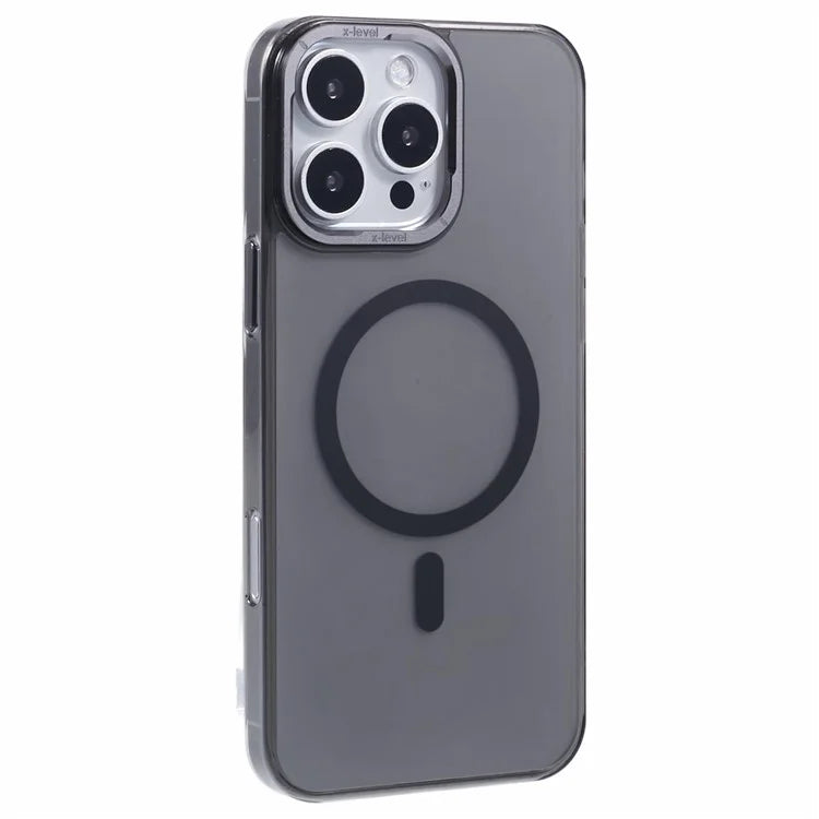 X-LEVEL Misty Series For iPhone 16 Pro Max Case Compatible with MagSafe PC+Glass Matte Phone Cover