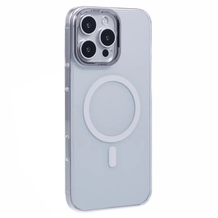 X-LEVEL Misty Series For iPhone 16 Pro Max Case Compatible with MagSafe PC+Glass Matte Phone Cover