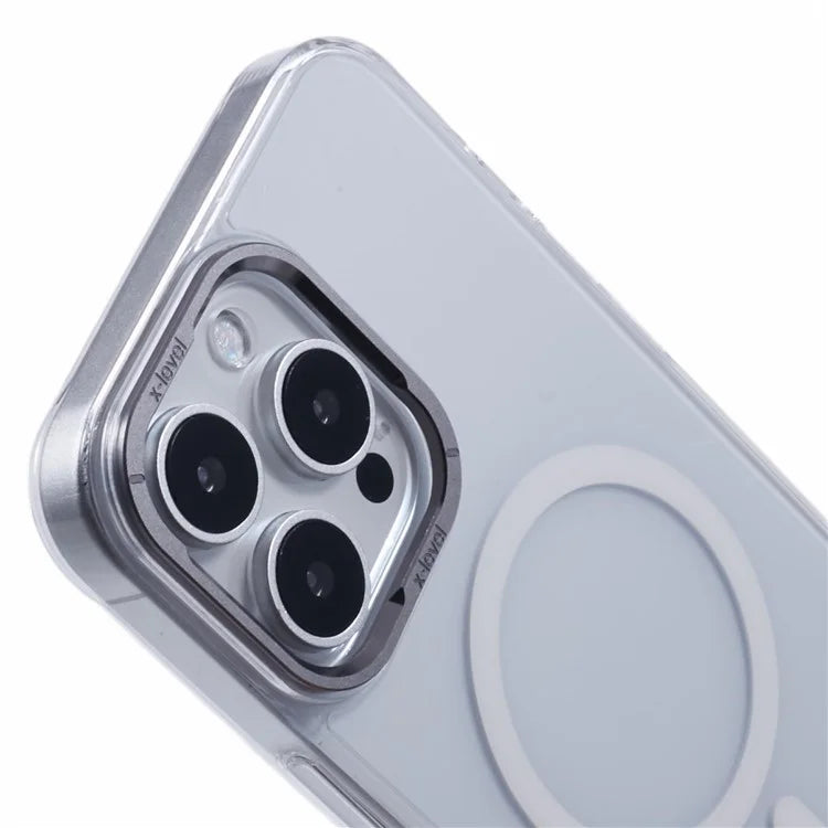 X-LEVEL Misty Series For iPhone 16 Pro Max Case Compatible with MagSafe PC+Glass Matte Phone Cover