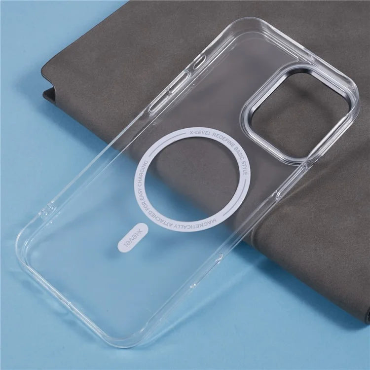 X-LEVEL Misty Series For iPhone 16 Pro Max Case Compatible with MagSafe PC+Glass Matte Phone Cover
