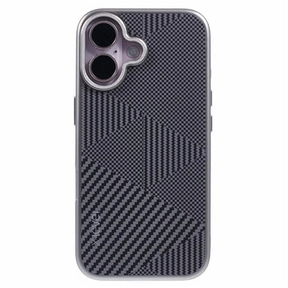 X-LEVEL For iPhone 16 Case Rhombus Splicing Hard PC Shockproof  Phone Cover