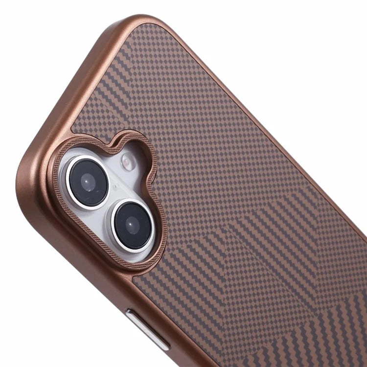X-LEVEL For iPhone 16 Case Rhombus Splicing Hard PC Shockproof  Phone Cover