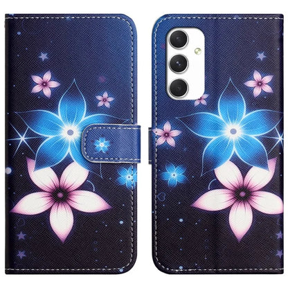 For Samsung Galaxy A16 5G Case Pattern Print PU Leather Wallet Phone Cover Cross Texture