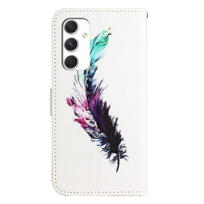For Samsung Galaxy A16 5G Case Pattern Print PU Leather Wallet Phone Cover Cross Texture