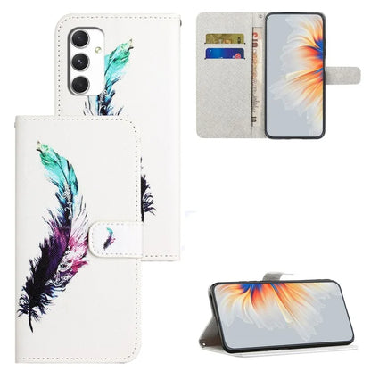 For Samsung Galaxy A16 5G Case Pattern Print PU Leather Wallet Phone Cover Cross Texture
