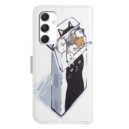 For Samsung Galaxy A16 5G Case Pattern Print PU Leather Wallet Phone Cover Cross Texture
