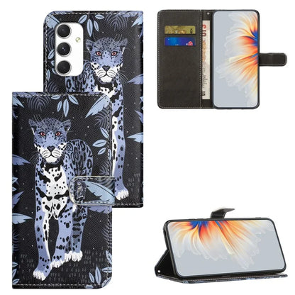 For Samsung Galaxy A16 5G Case Pattern Print PU Leather Wallet Phone Cover Cross Texture