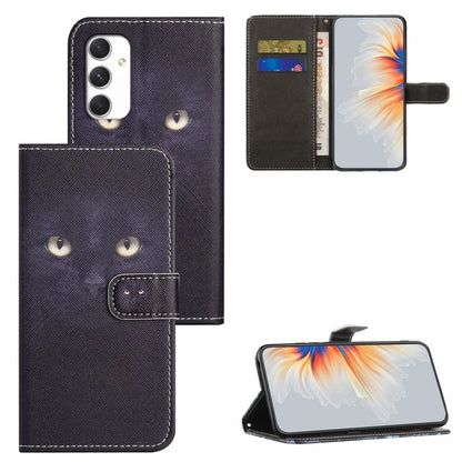For Samsung Galaxy A16 5G Case Pattern Print PU Leather Wallet Phone Cover Cross Texture