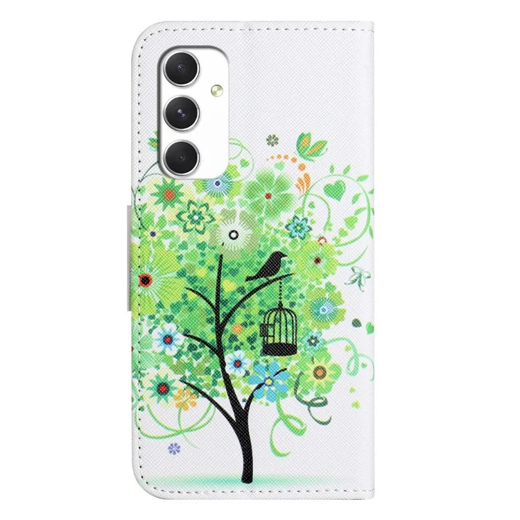 For Samsung Galaxy A16 5G Case Cross Texture Leather Phone Cover Pattern Printing