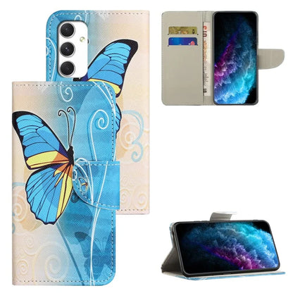 For Samsung Galaxy A16 5G Case Cross Texture Leather Phone Cover Pattern Printing