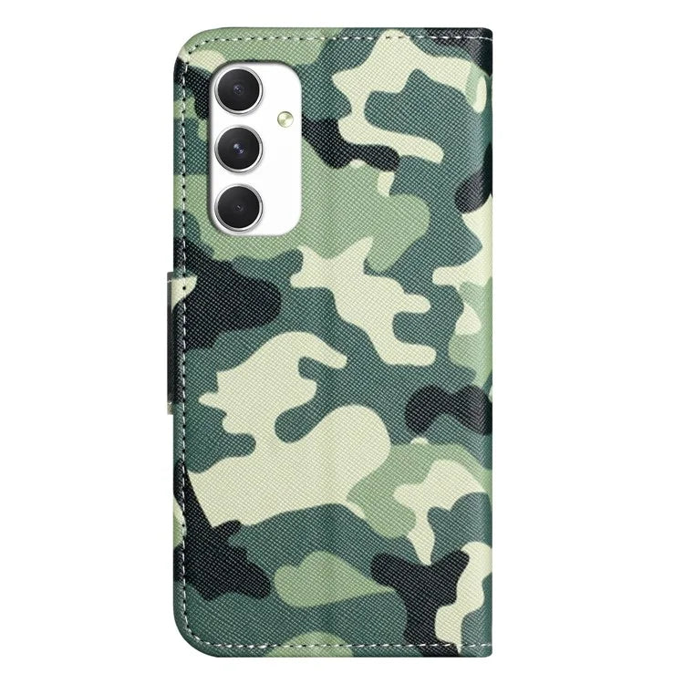 For Samsung Galaxy A16 5G Case Cross Texture Leather Phone Cover Pattern Printing