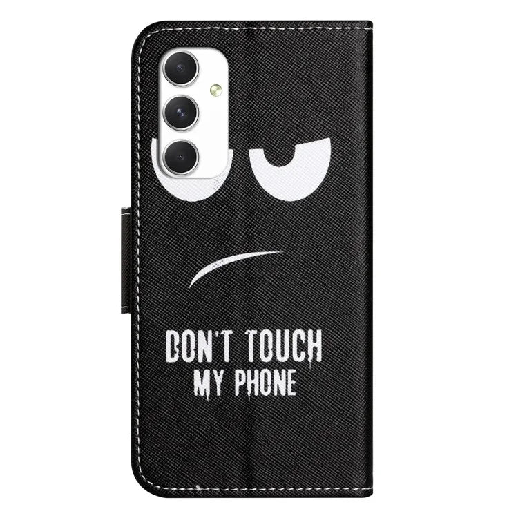 For Samsung Galaxy A16 5G Case Cross Texture Leather Phone Cover Pattern Printing