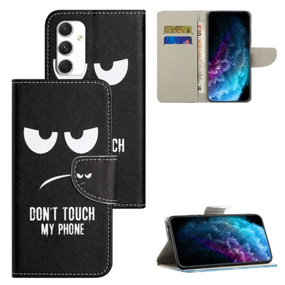 For Samsung Galaxy A16 5G Case Cross Texture Leather Phone Cover Pattern Printing