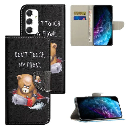 For Samsung Galaxy A16 5G Case Cross Texture Leather Phone Cover Pattern Printing